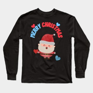 Santa Clous Merry Christmas Santa Lover Long Sleeve T-Shirt